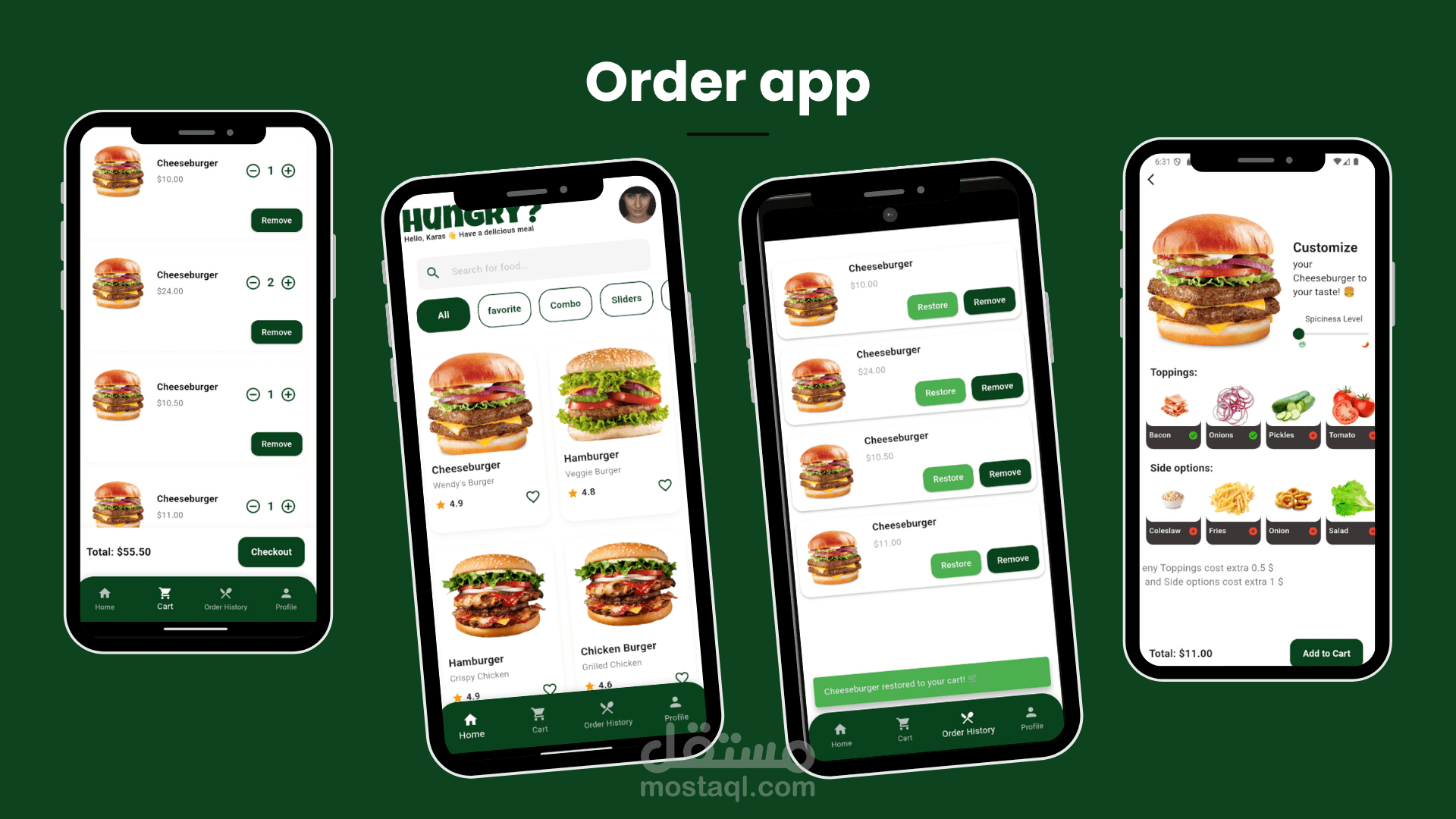 Ordars App(Burger )