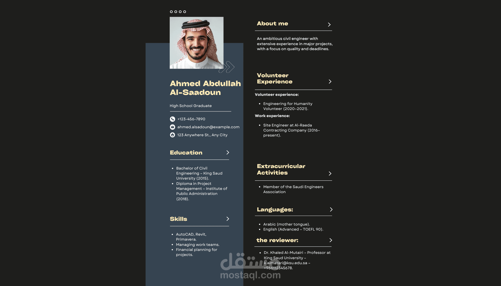 تصميم وكتابة سيرة ذاتية Cv