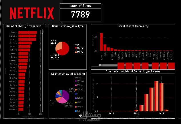 Netflix power bi project