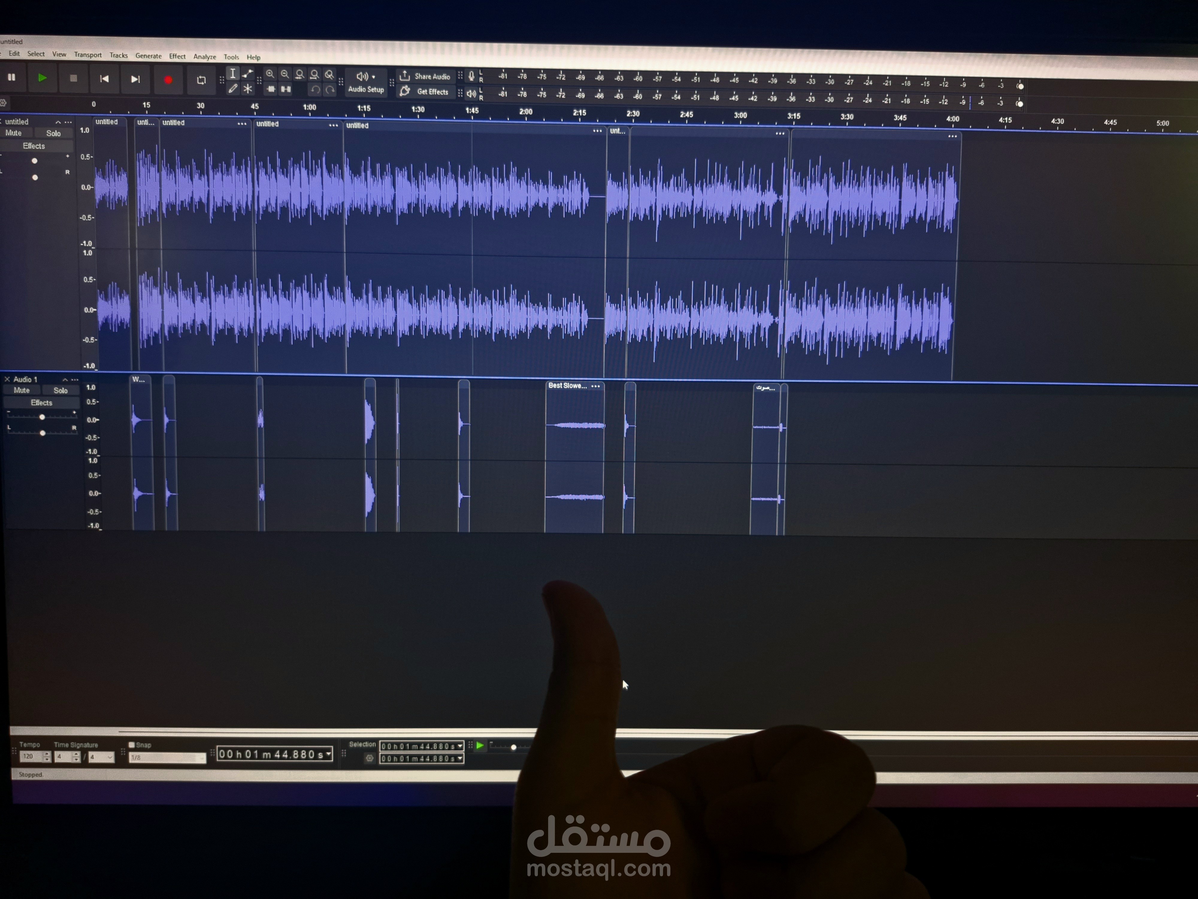 تعديل اصوات البودكاست واضافة مؤثرات صوتية | موجودة علي Spotify. اسم البودكاست: المؤرخ