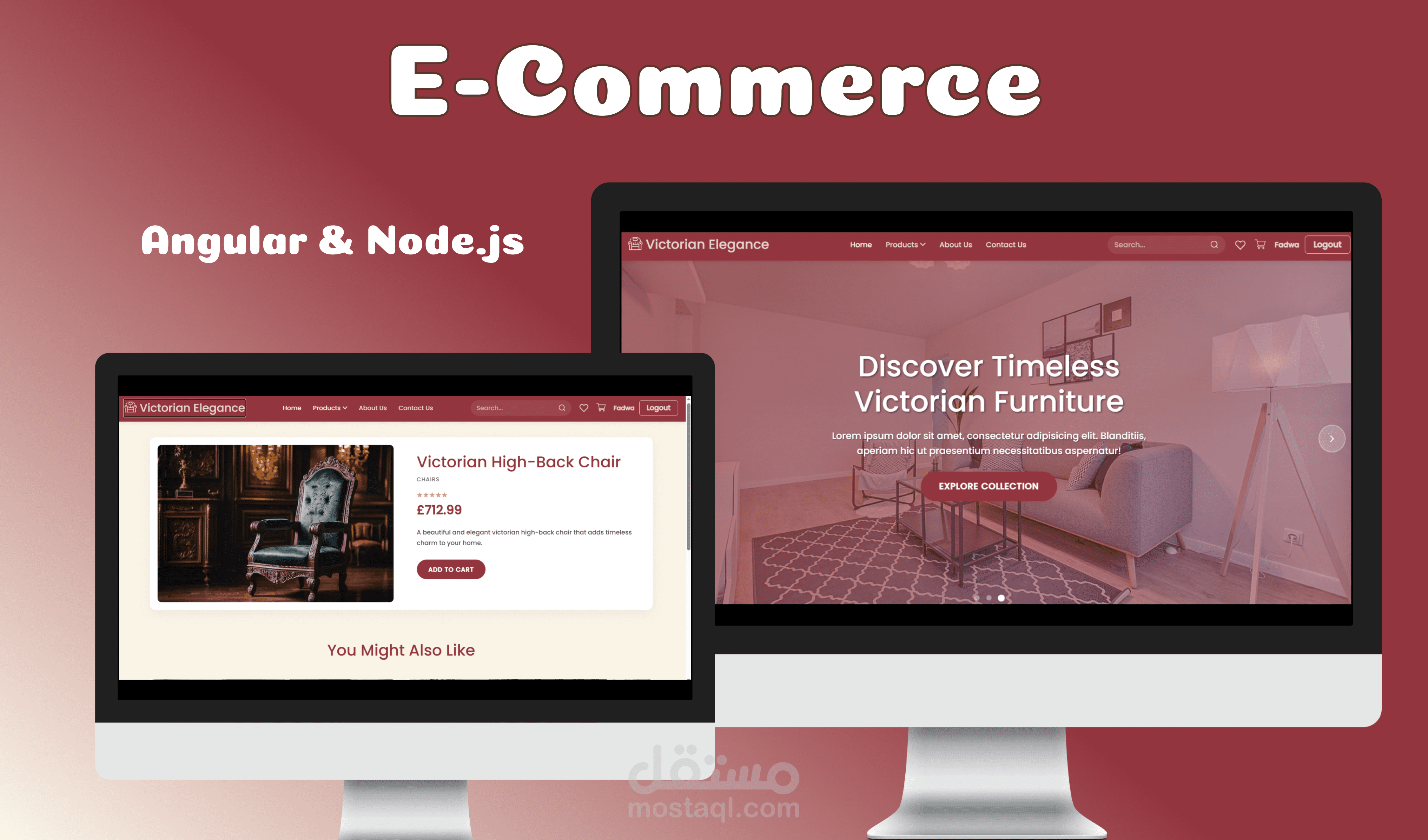 E-Commerce web site Angular & Node.js