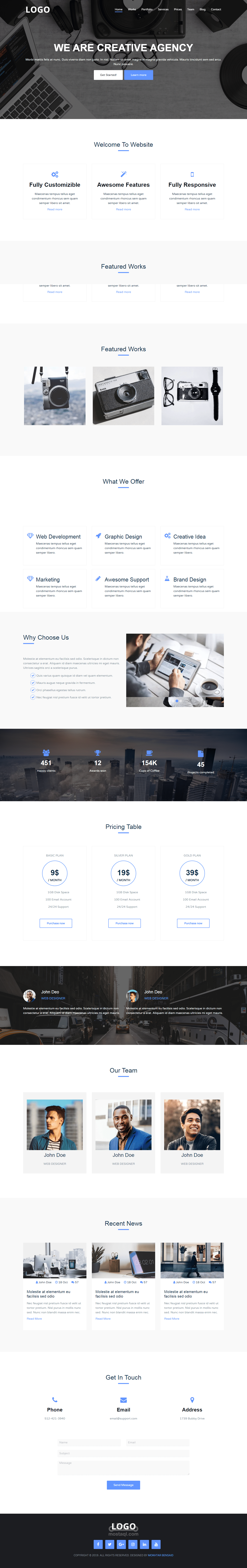 تصميم صفحة ويب متجاوبة تماما مع كافة الاجهزة