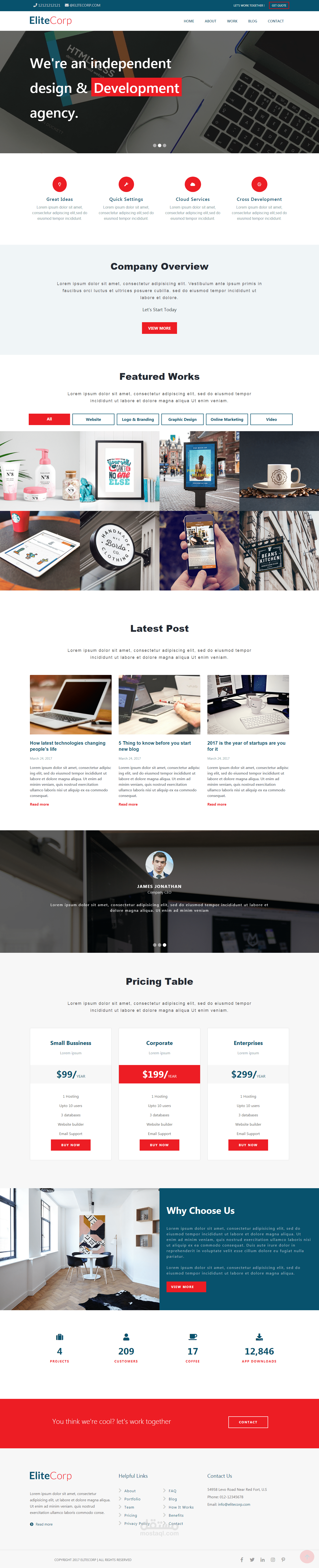 تصميم صفحة ويب متجاوبة تماما مع كافة الاجهزة