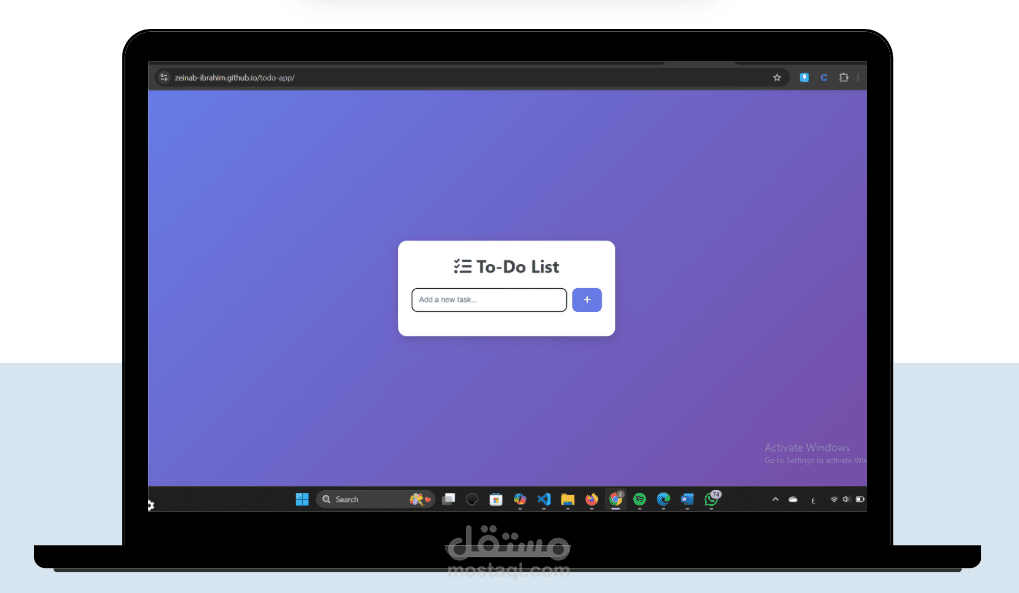 تطبيق قائمة مهام (To-Do List)