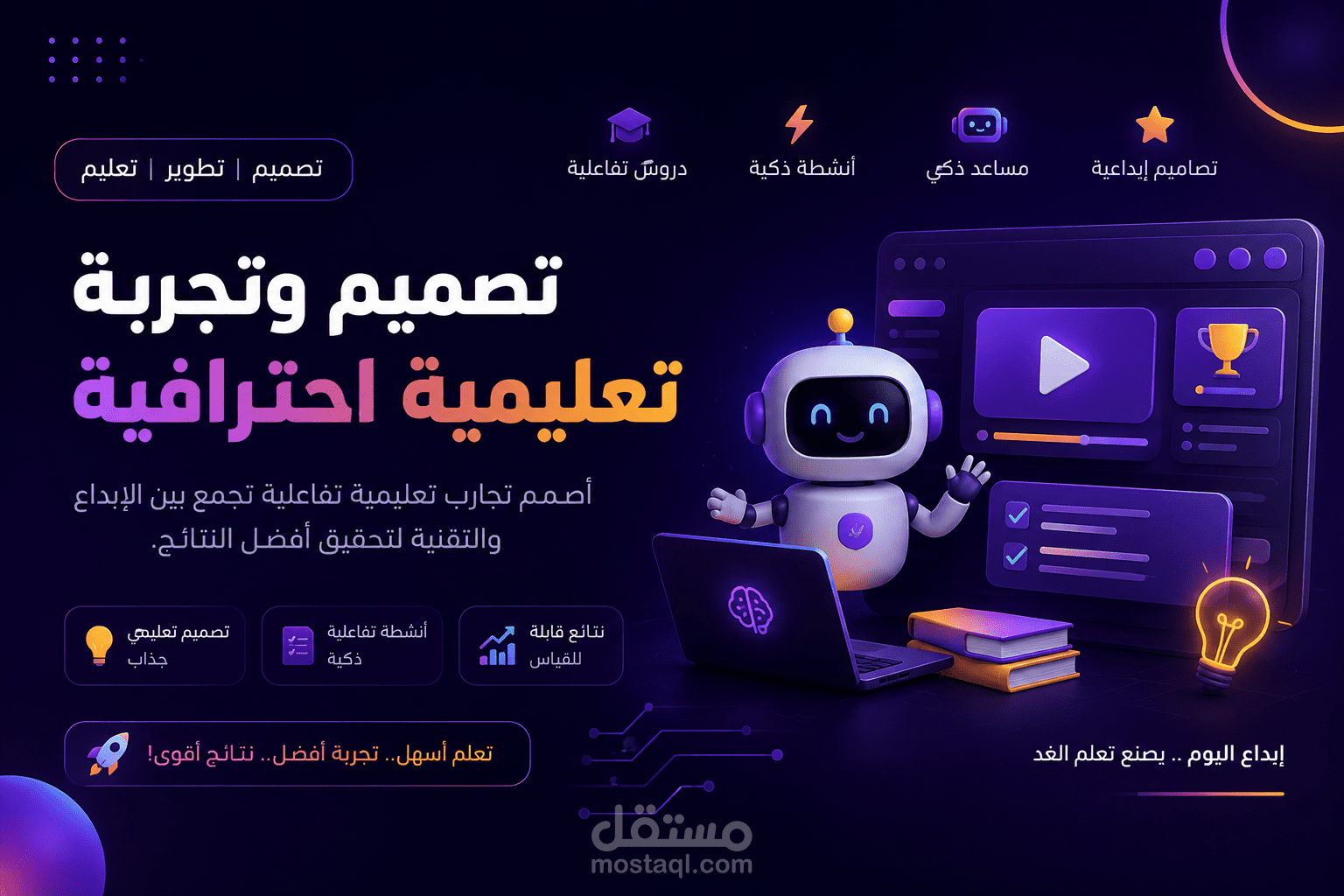 منصة الكورسات التعليميه المدعومه بالذكاء الاصطناعي
