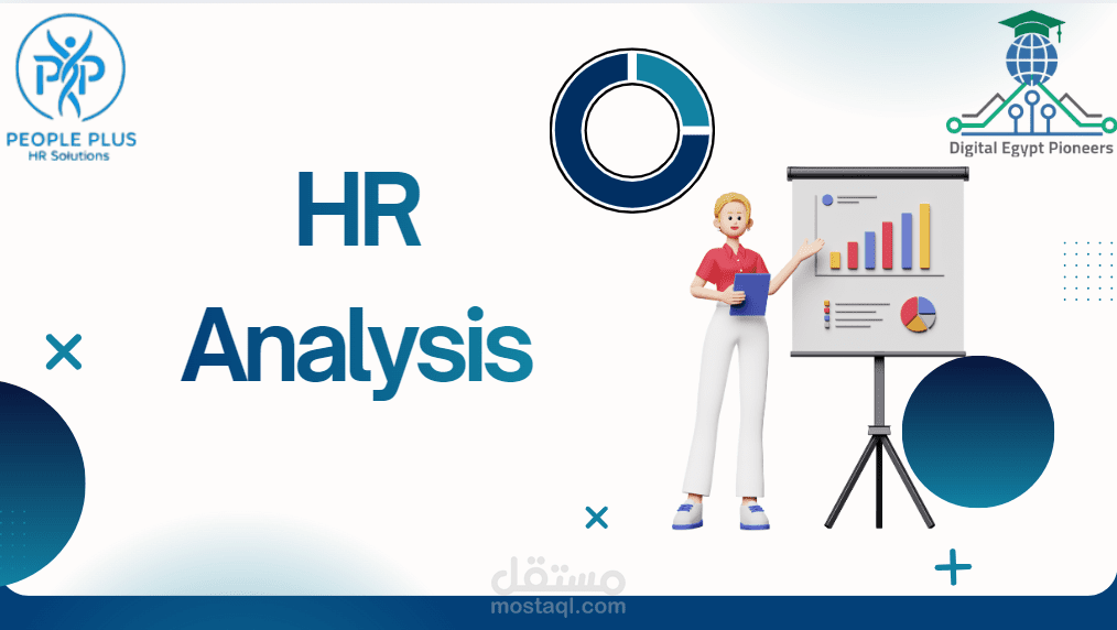 عرض تقديمي عن تحليل بيانات موظفين (HR)