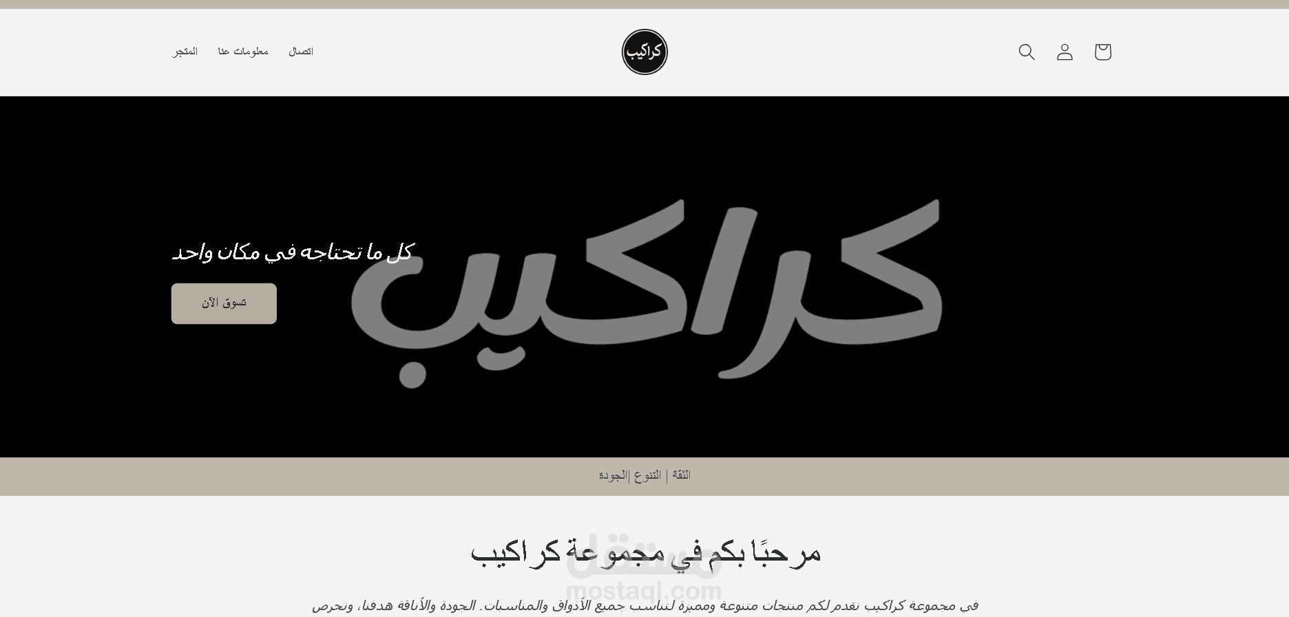 تصميم متجر متنوع احترافي