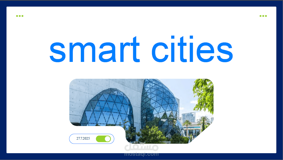 A Presentation For a Smart Cities using Powerpoint