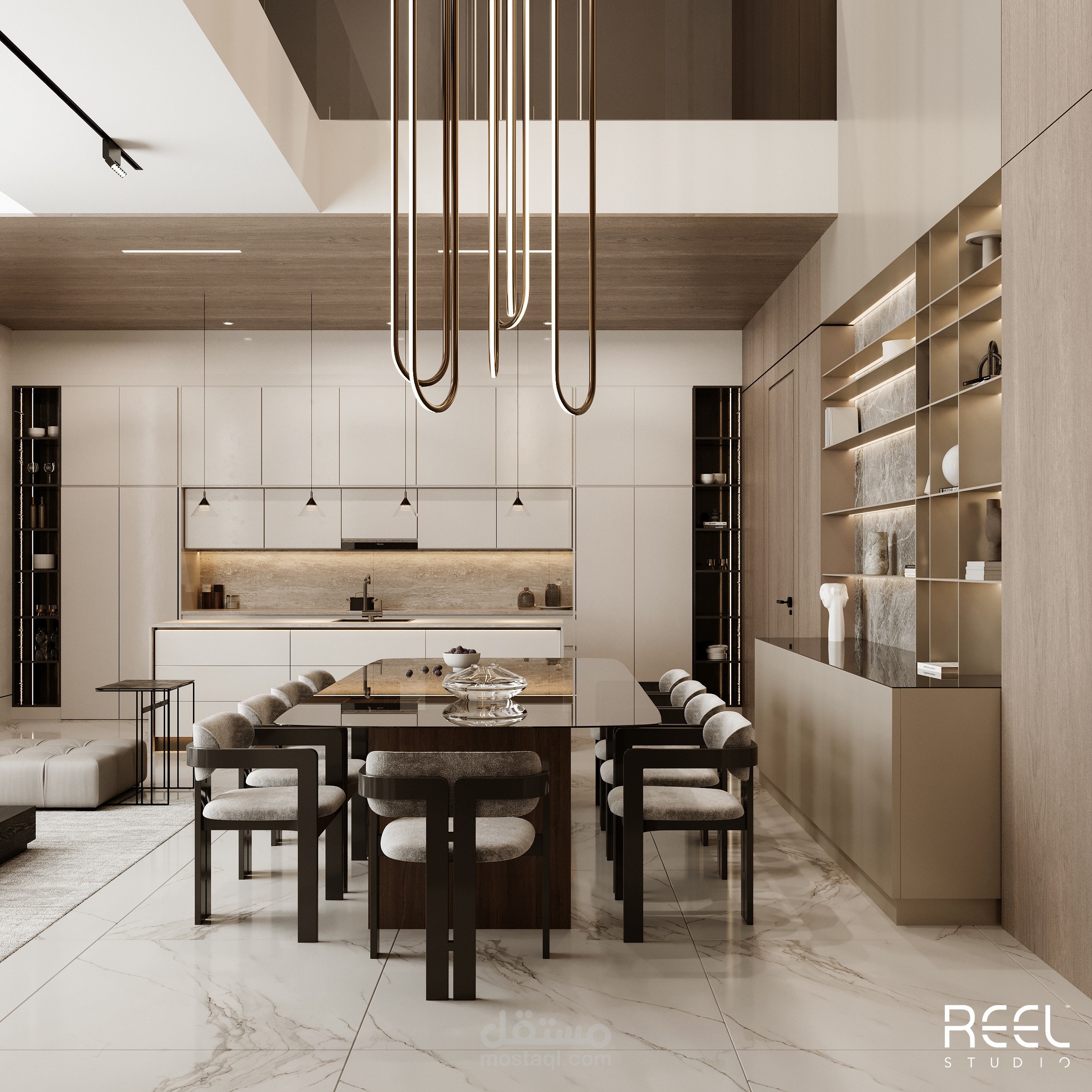Living,Dinning & Kitchen
