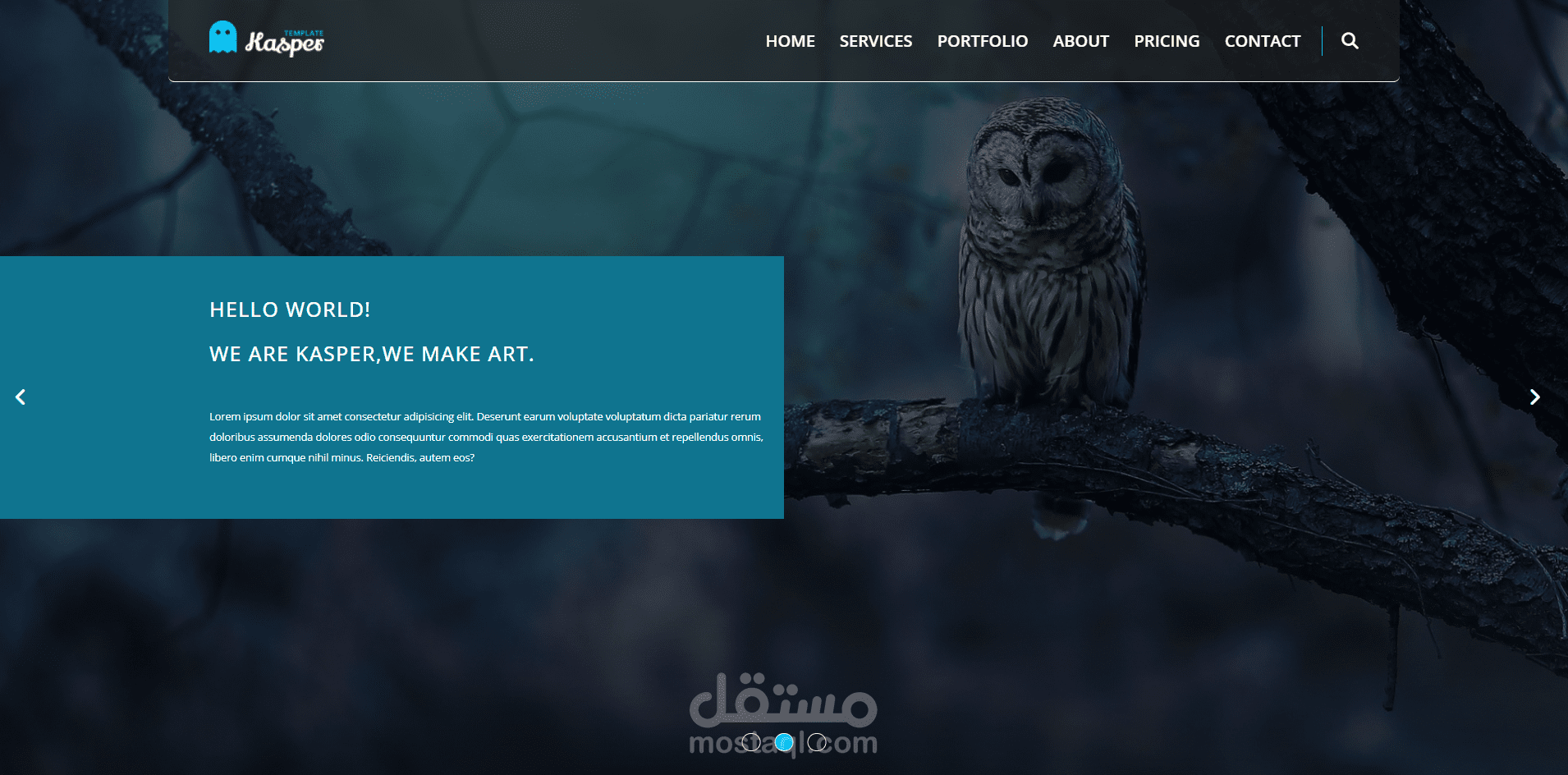 تطوير قالب ويب عصري - Kasper Template