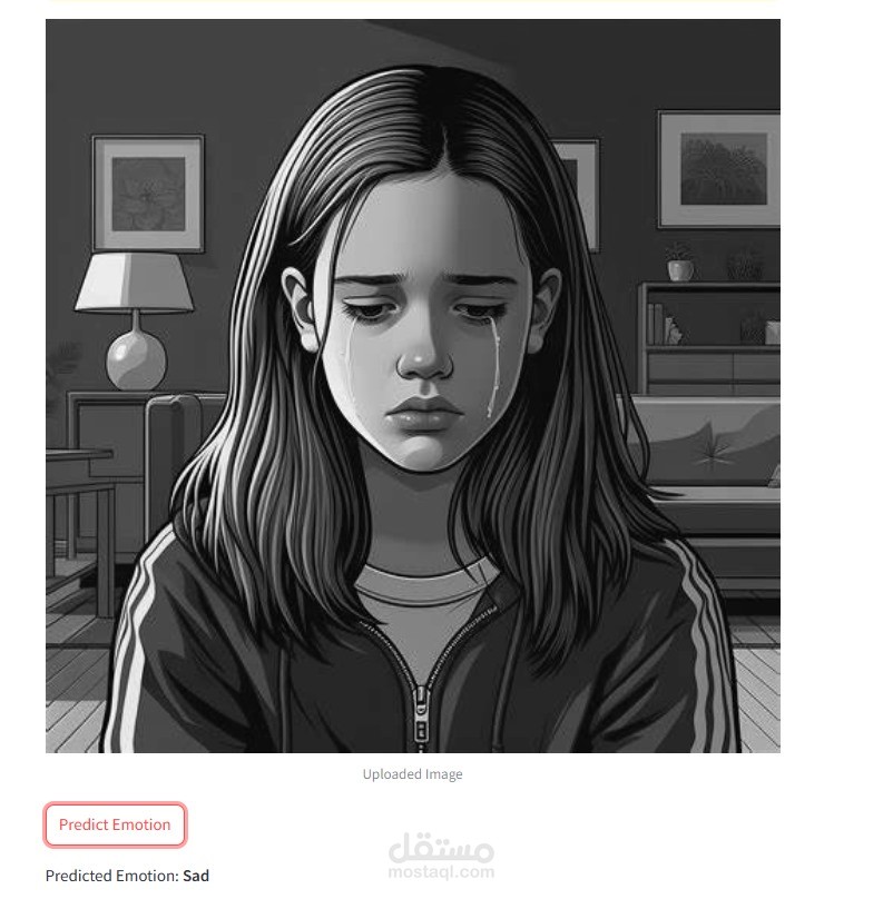 اكتشاف المشاعر من تعابير الوجه باستخدام التعلم العميق