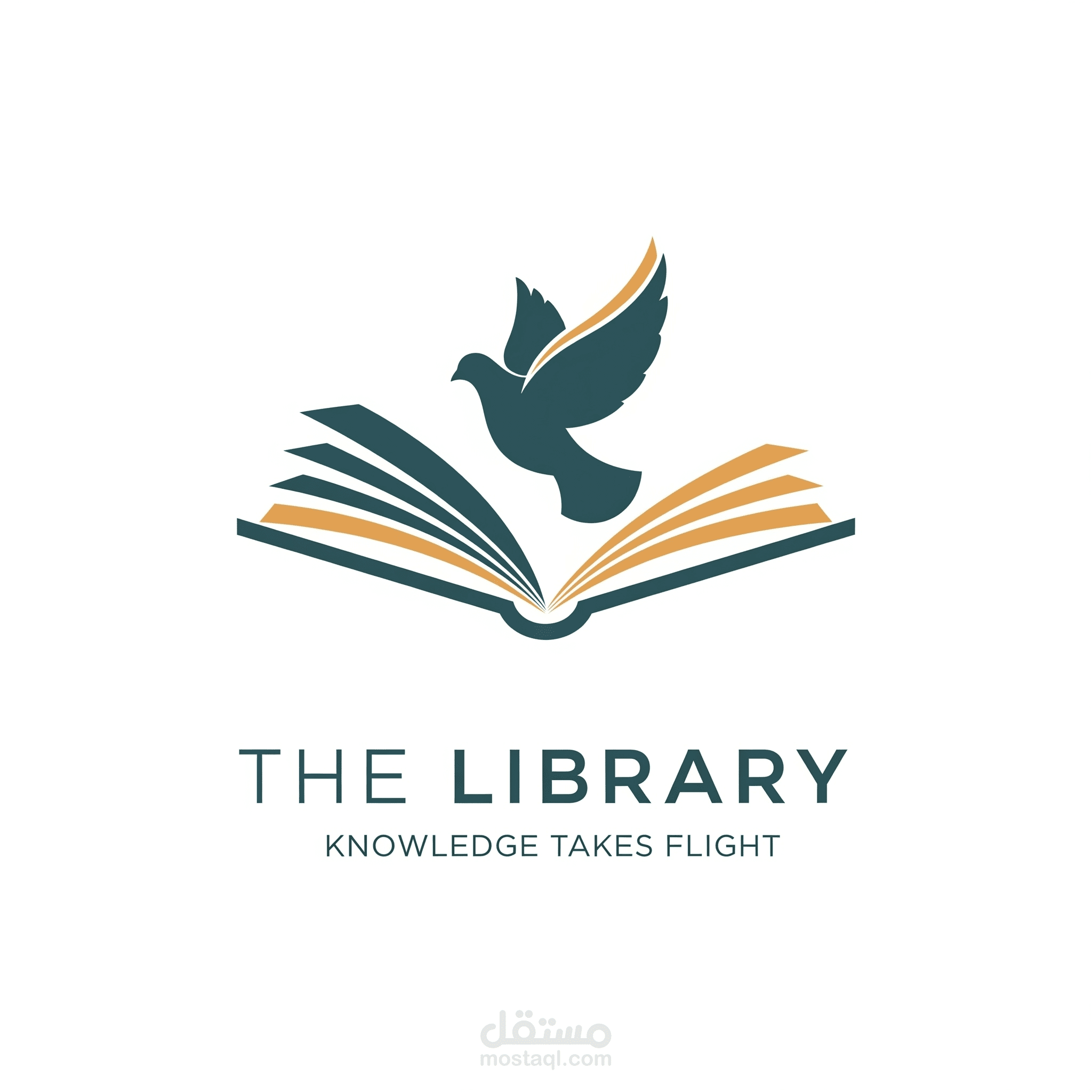 تصميم غلاف لمكتبه
