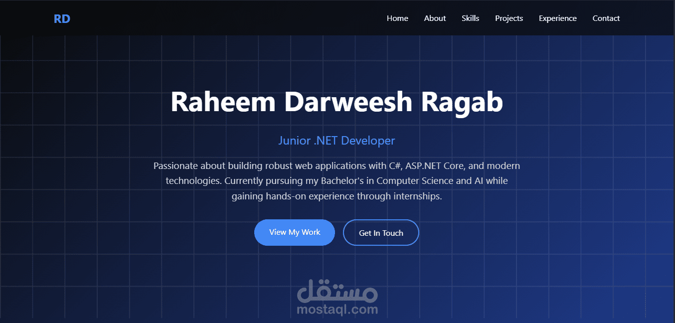 تصميم بورتفوليو أعمال احترافي