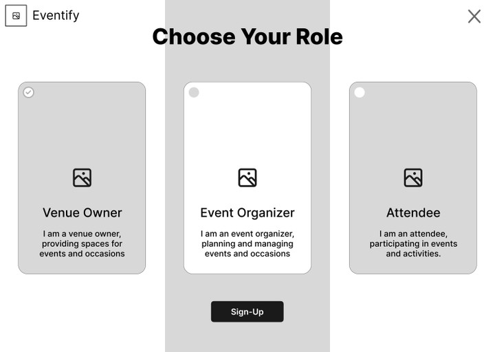 تصميم واجهة موقع Eventify لتنظيم وإدارة الفعاليات على Figma