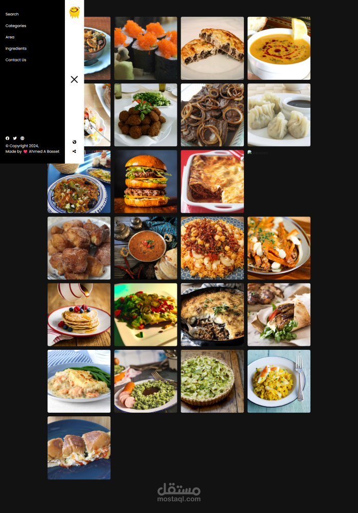 تطبيق ويب لعرض وصفات الطعام – Yummy App