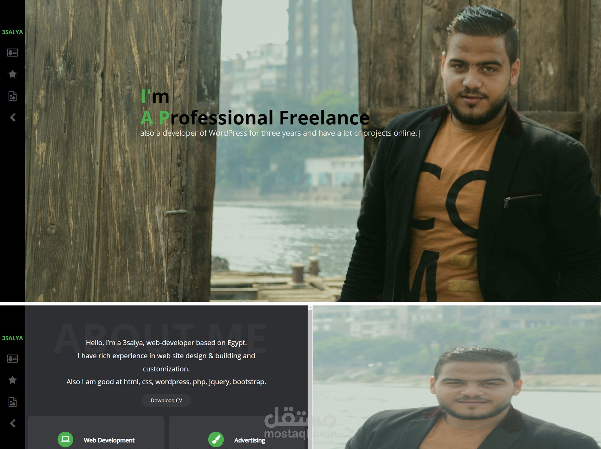 قالب 3salya-resume لعرض CV