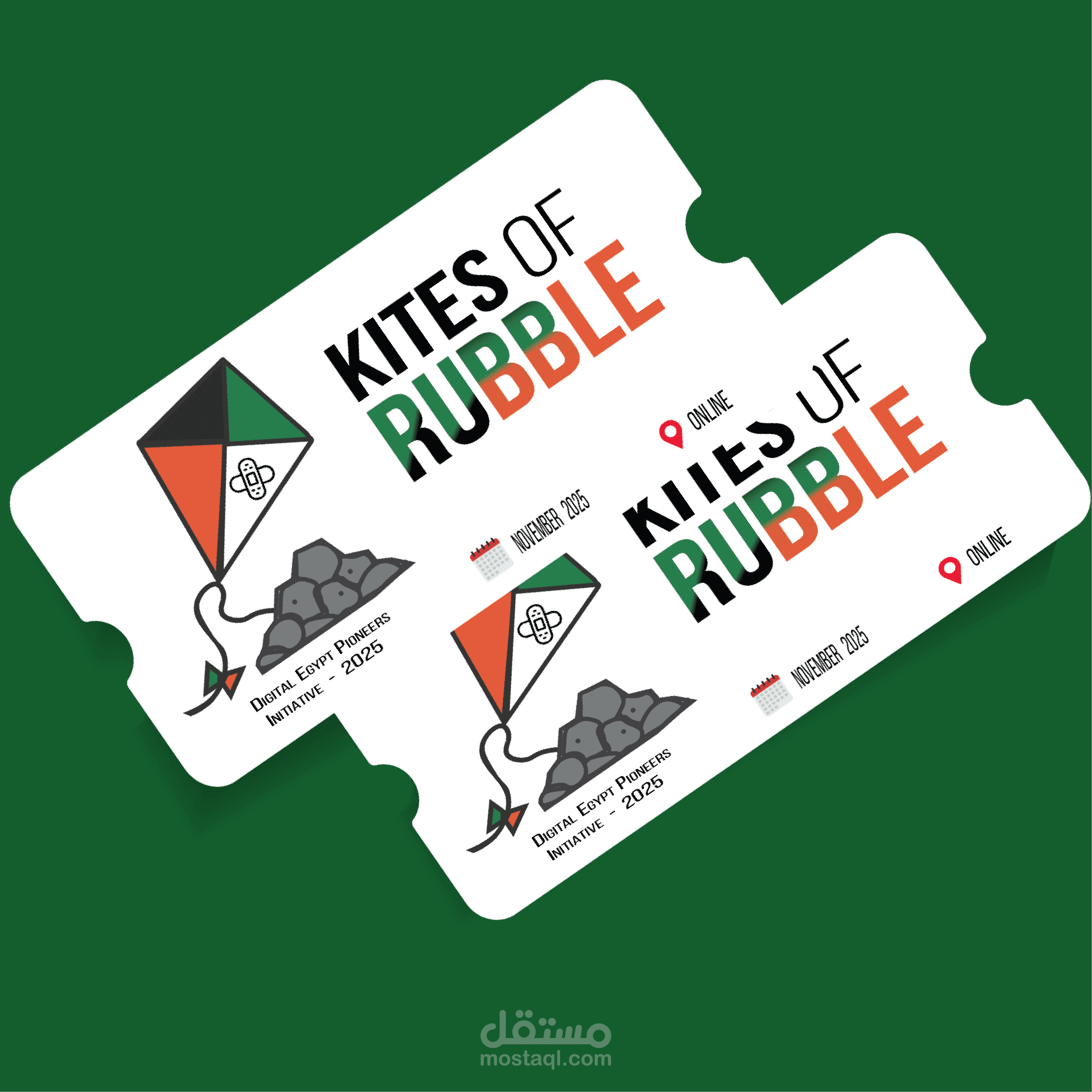 Invitation Card Design for Gaza Awareness Campaign