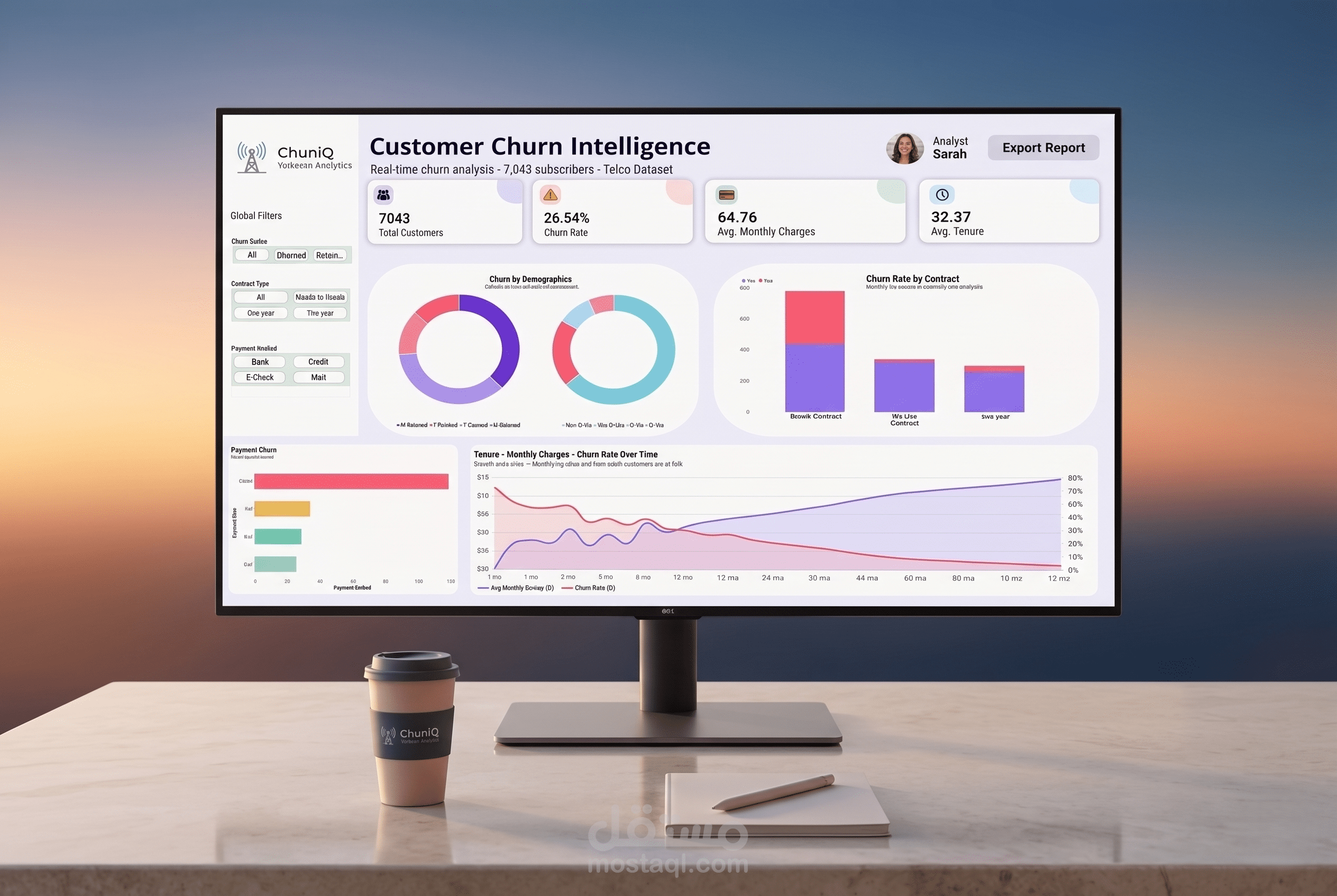 Customer Churn Dashboard