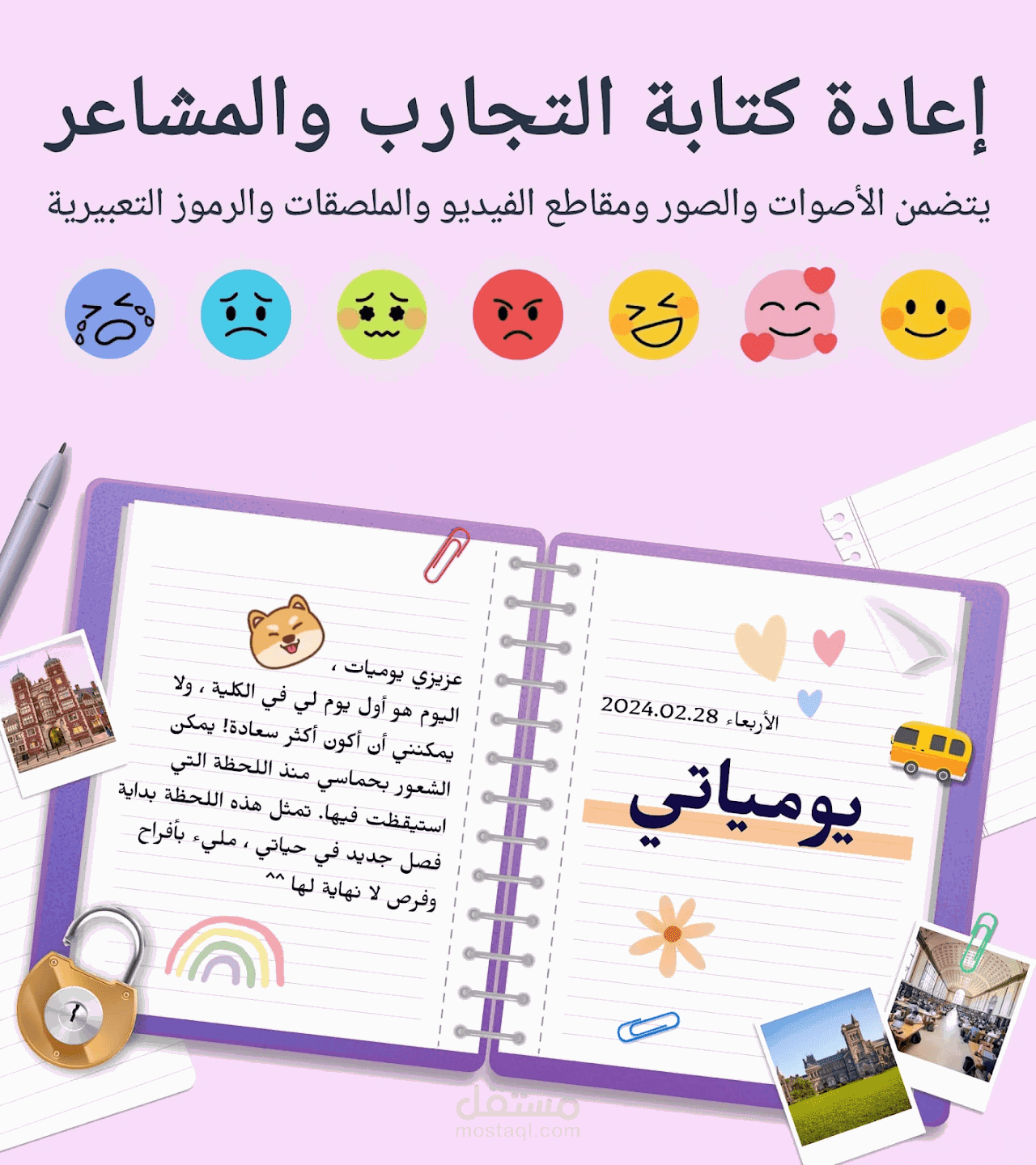 تطبيق لتسجيل اليوميات