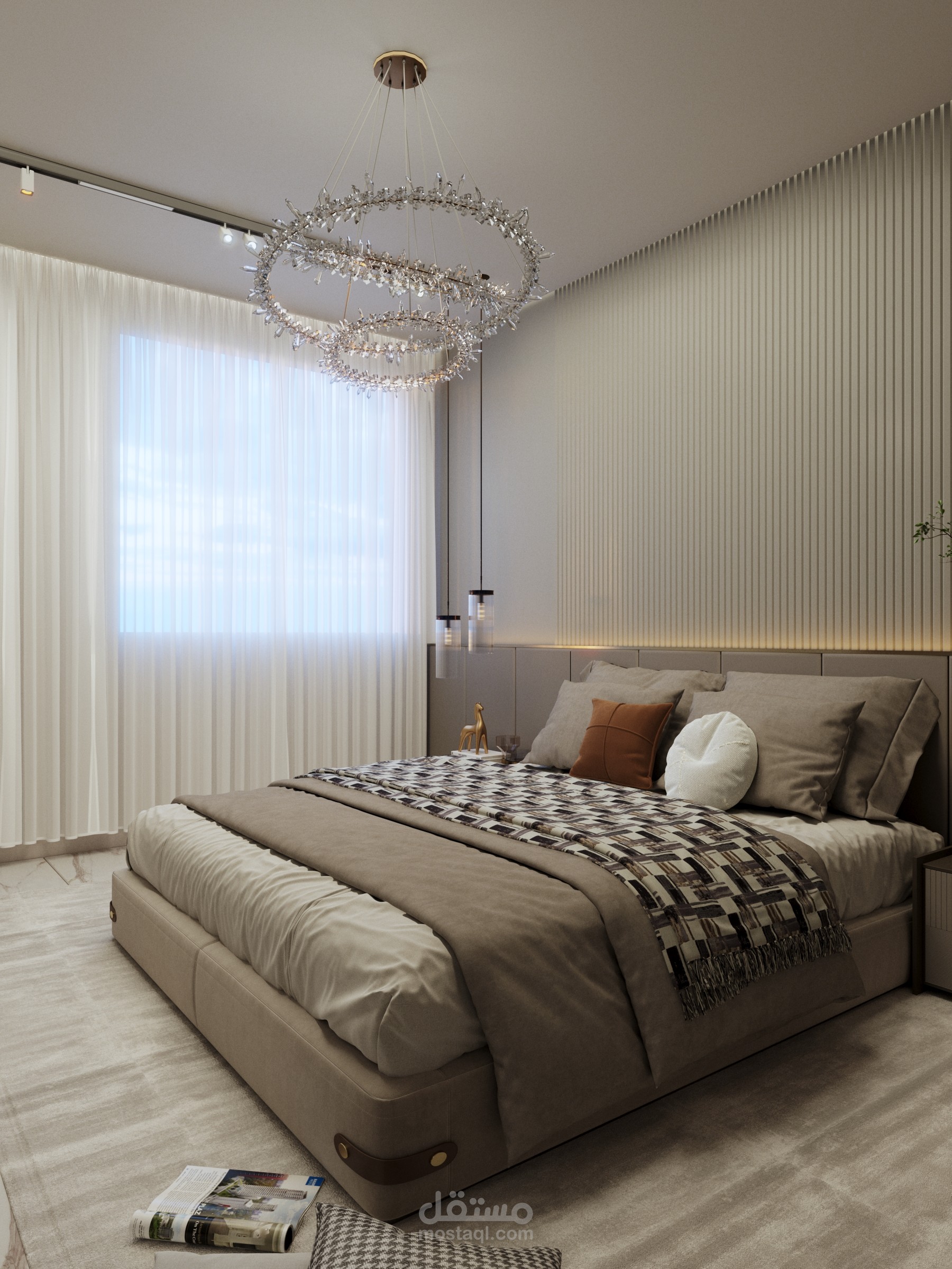 غرفة نوم في فيلا Master room in Villa