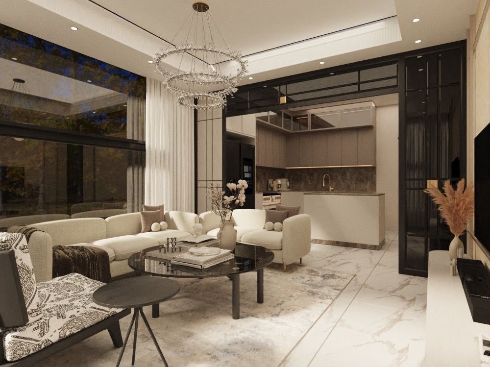 Modern apartment design in Jordan شقة
