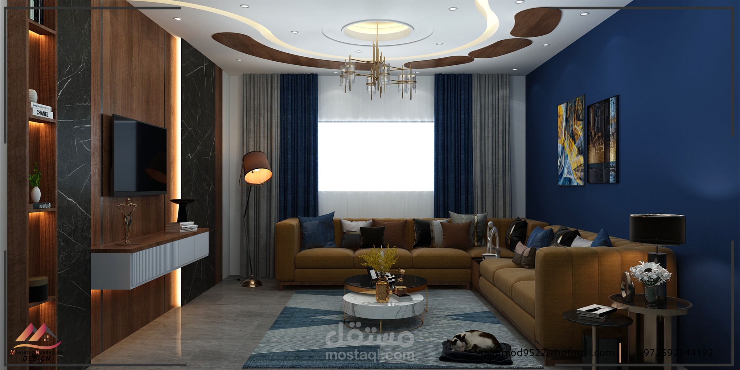 تصميم صالون معيشة