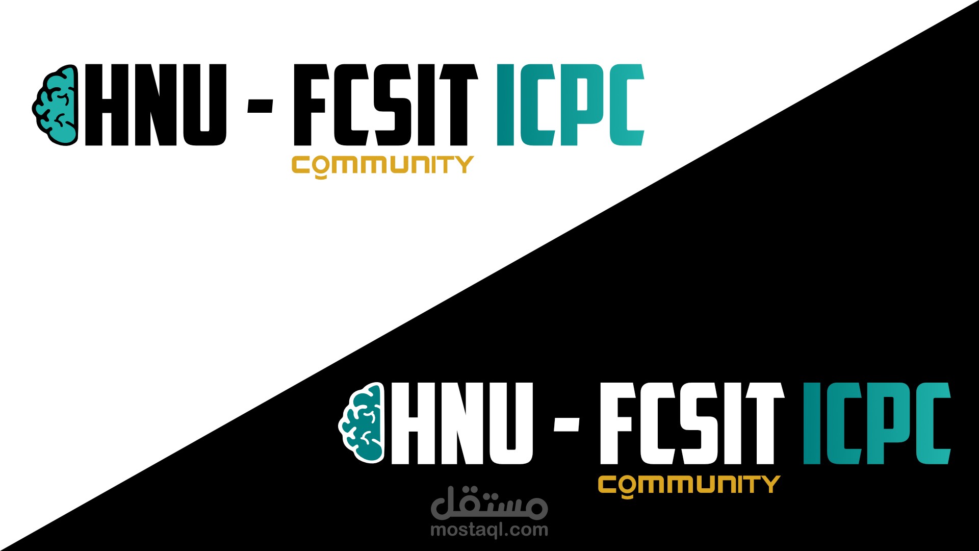 هوية بصرية لفريق مسابقة البرمجيات ICPC لجامعة حلوان الأهلية