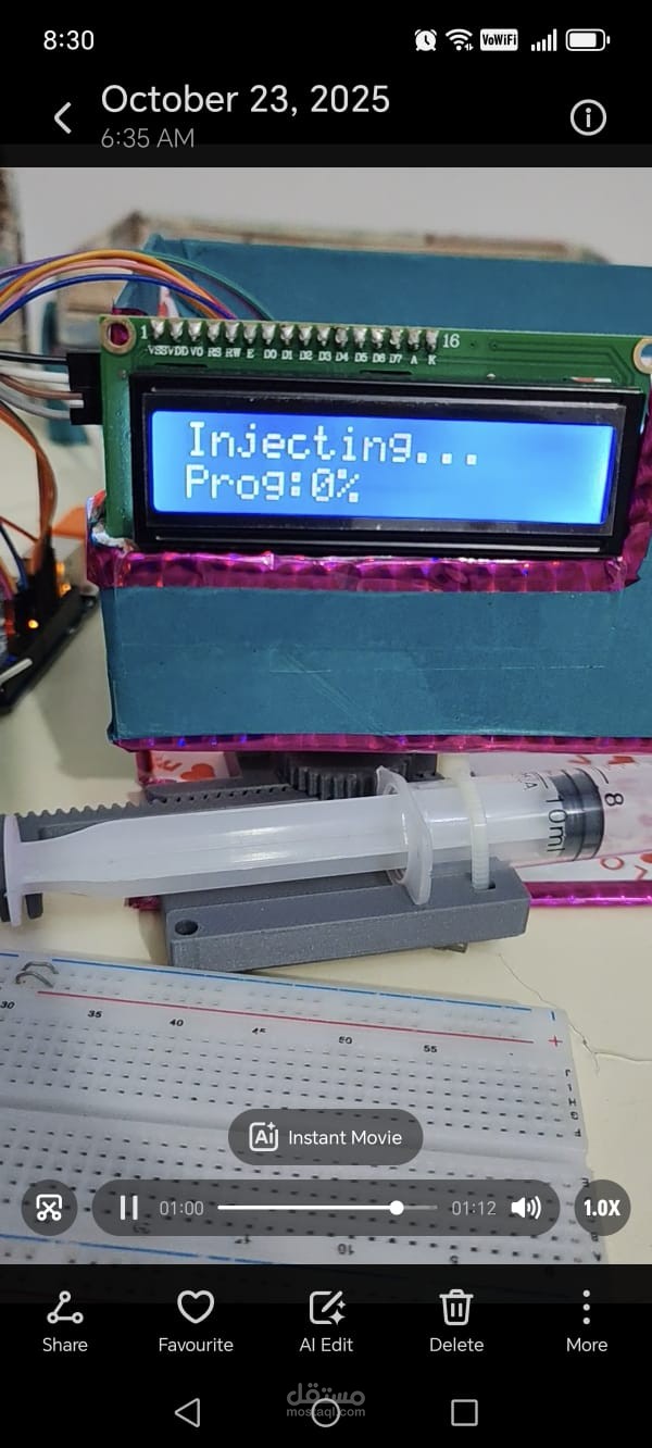 Smart Syringe with Mobile App control
