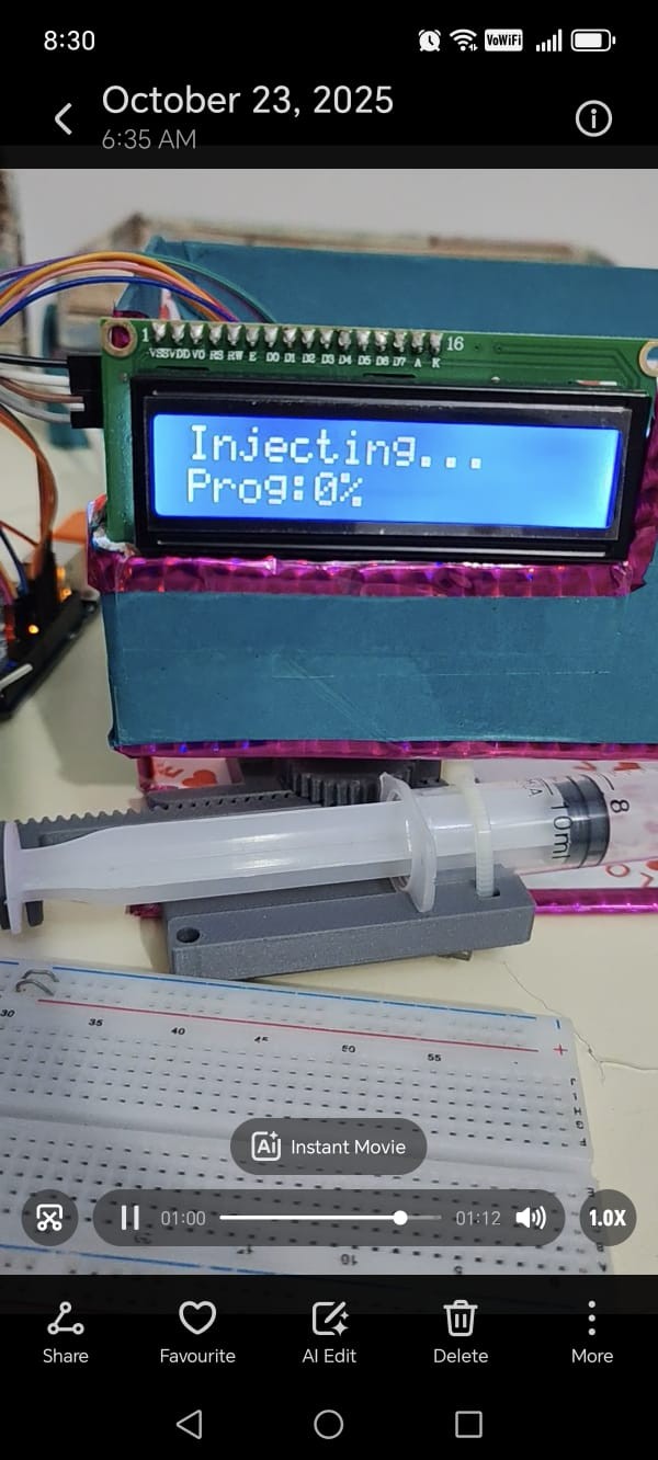 Smart Syringe with Mobile App control
