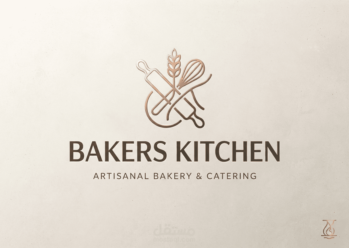 تصميم هوية بصرية فاخرة لمخبز Bakers Kitchen