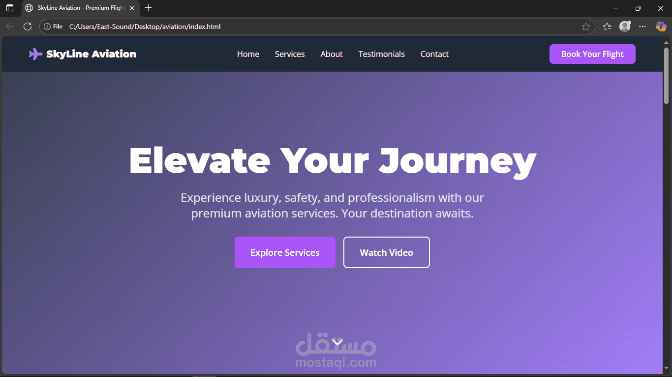 Landing Page | Sky Line Aviation – شركة طيران