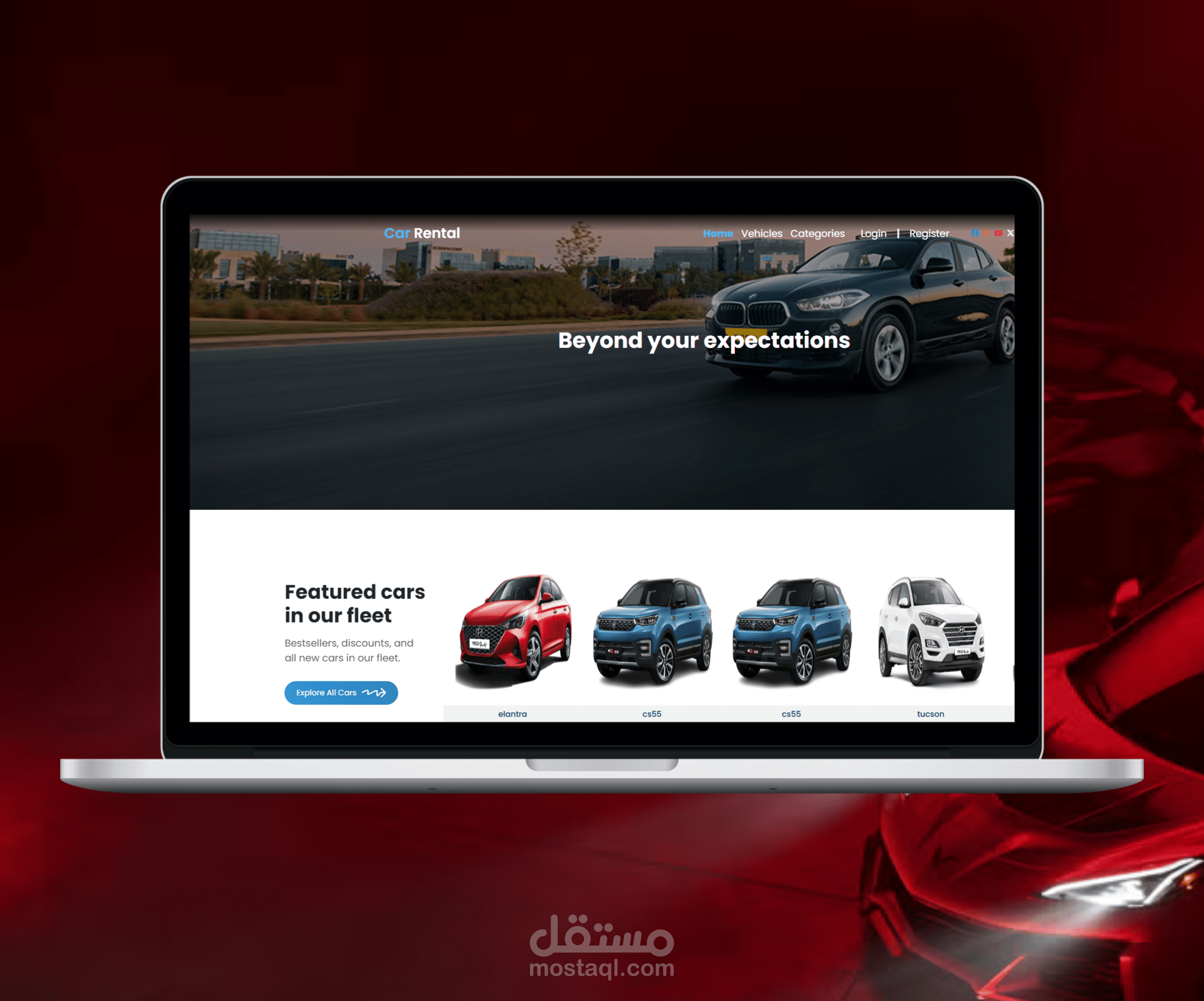 Car Rental – Responsive Website for Vehicle Booking