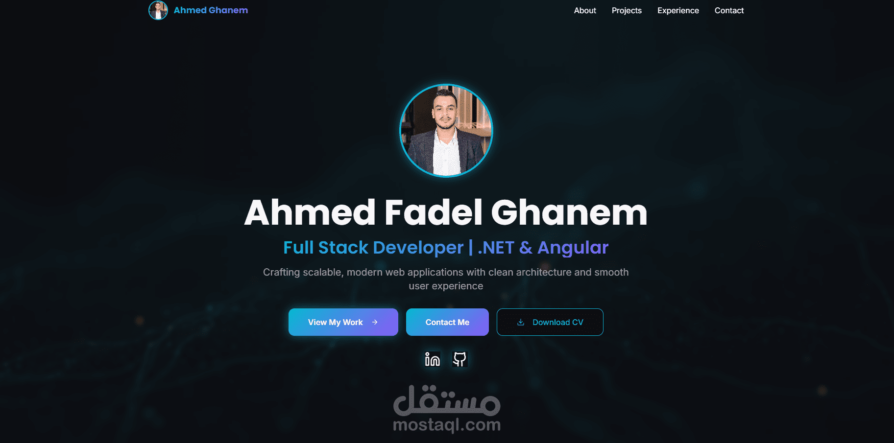 تطوير واجهات مواقع احترافية ومتجاوبة وعمل بورتفوليو
