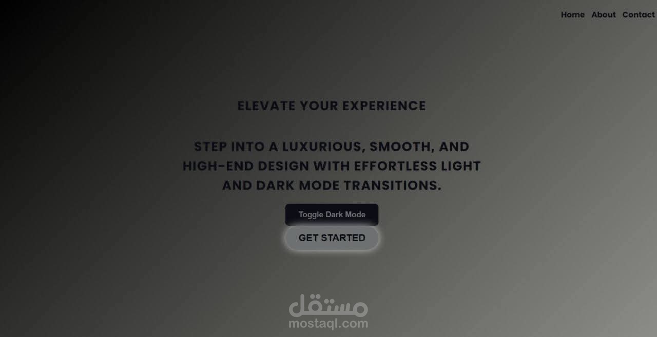 landing page