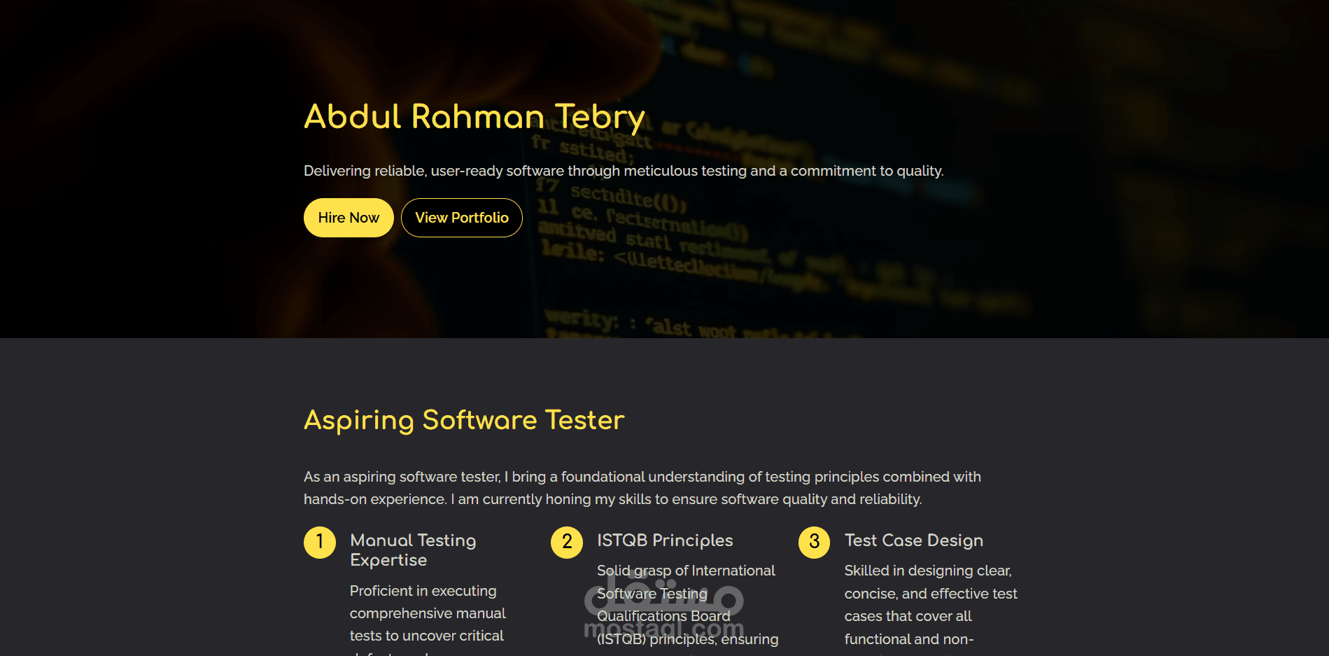 Portfolio website