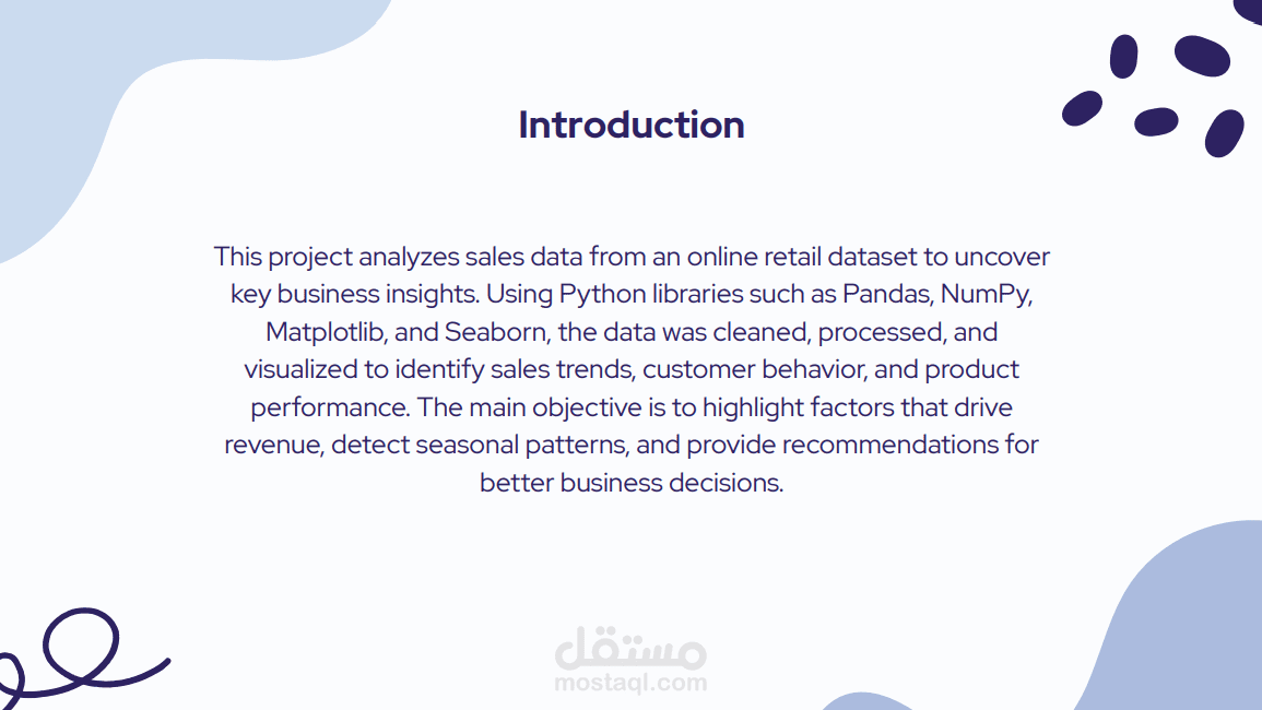 E-commerce sales project