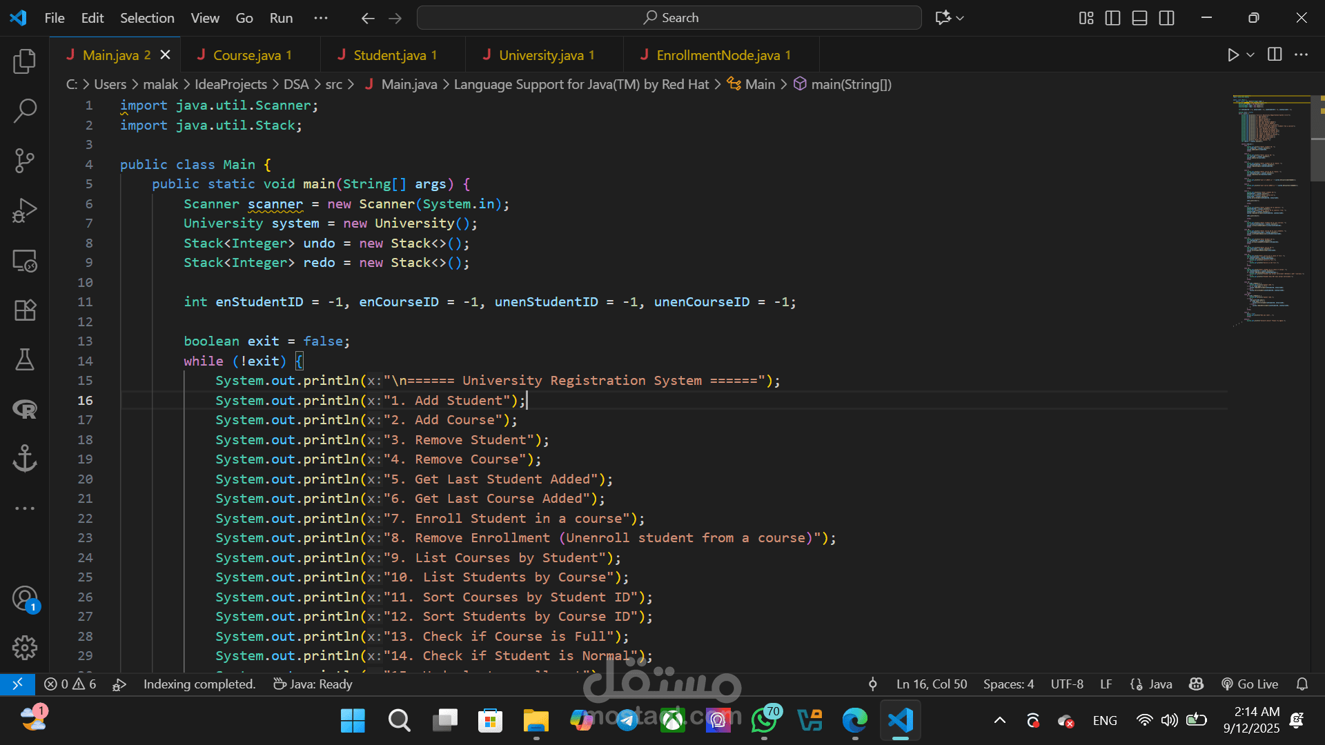 University Course Registration System