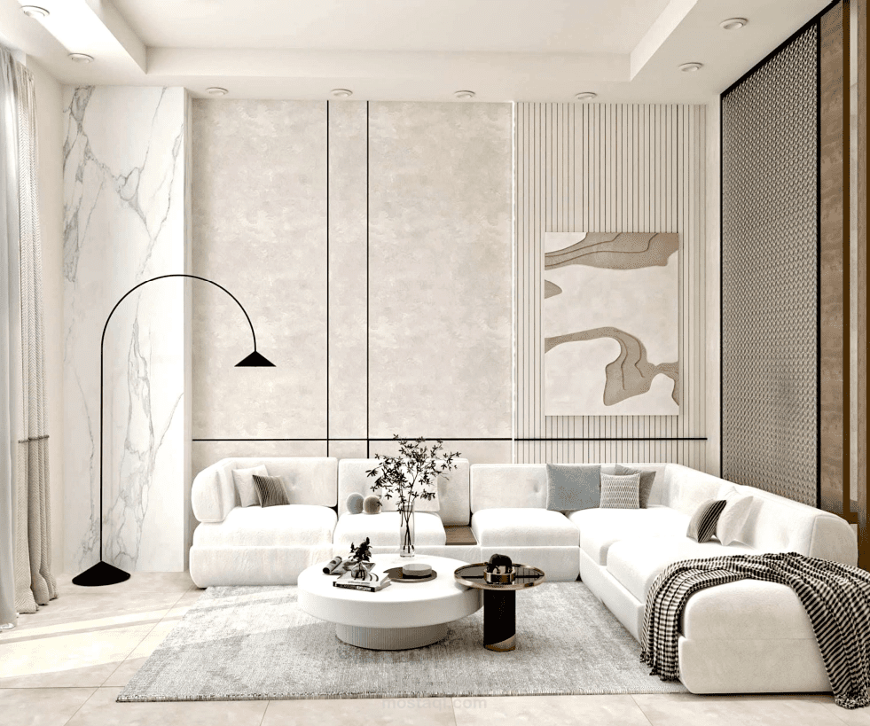 تصميم داخلى لغرفة معيشة
