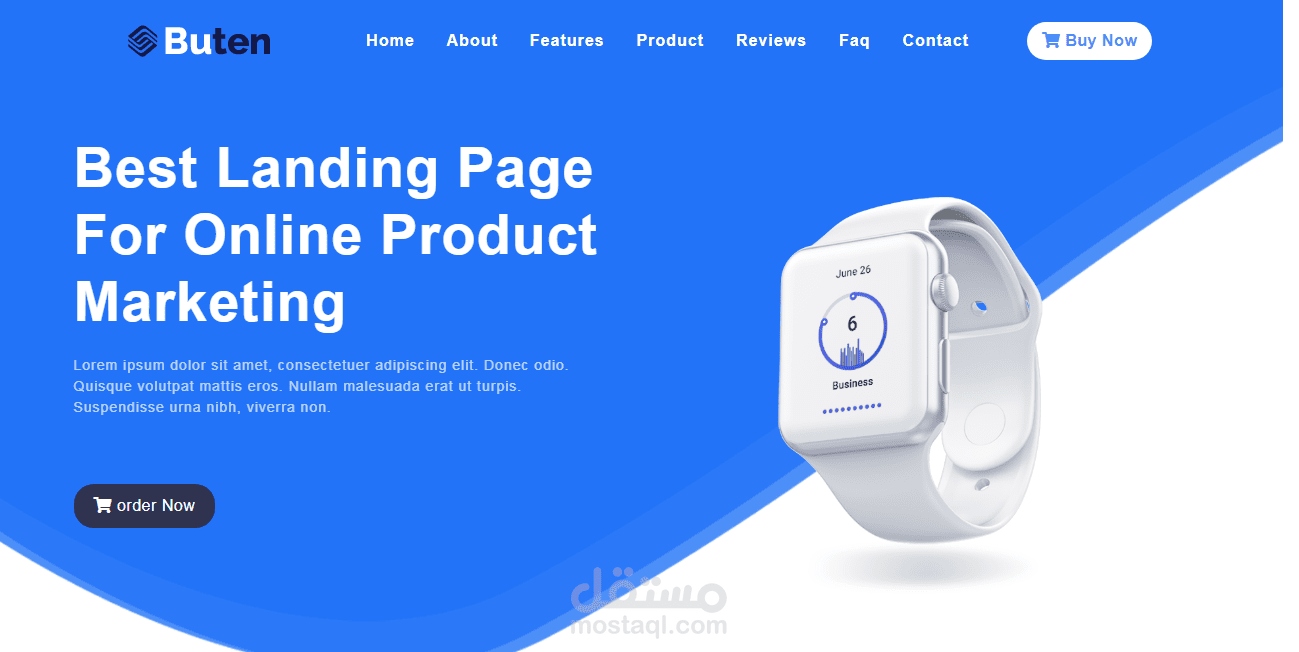 صفحة هبوط landing page