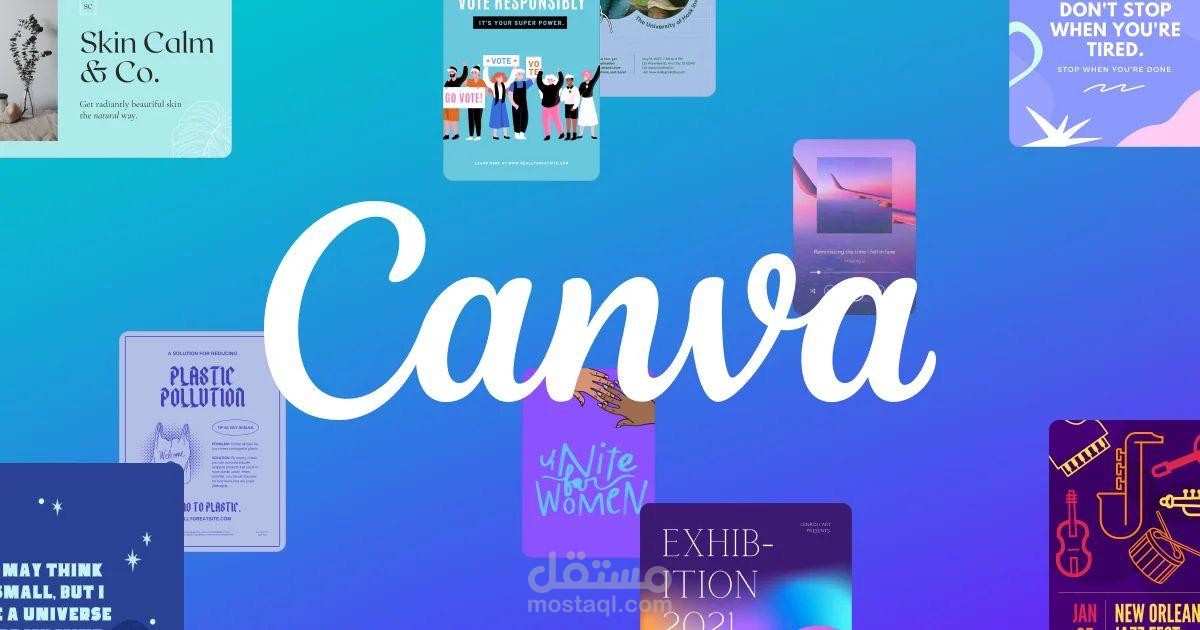 تصميم واعداد برزنتيشن احترافي من خلال canva او powerpoint
