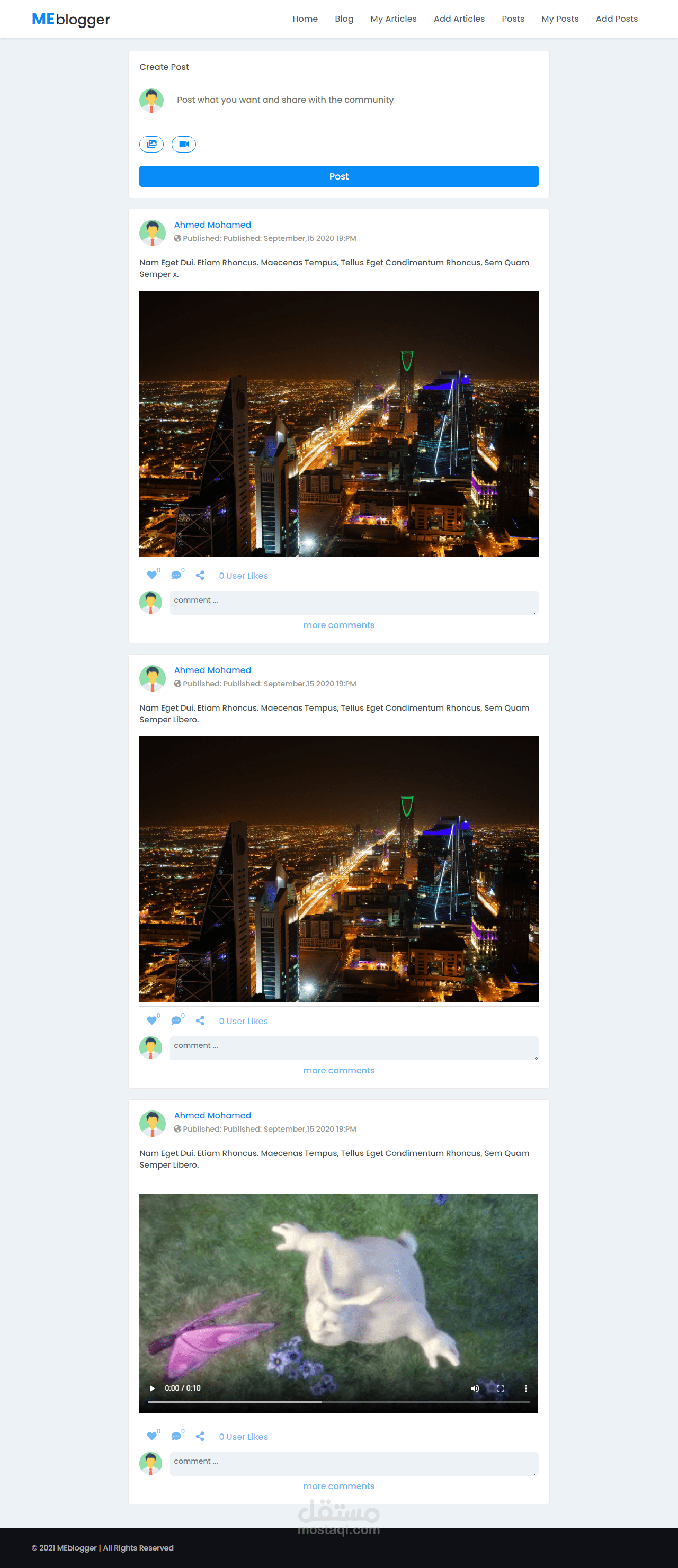 Blogger site with angular 12