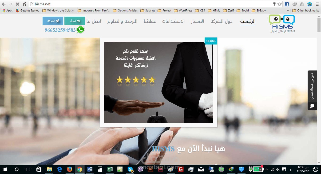 موقع شركة هاي إس إم إس