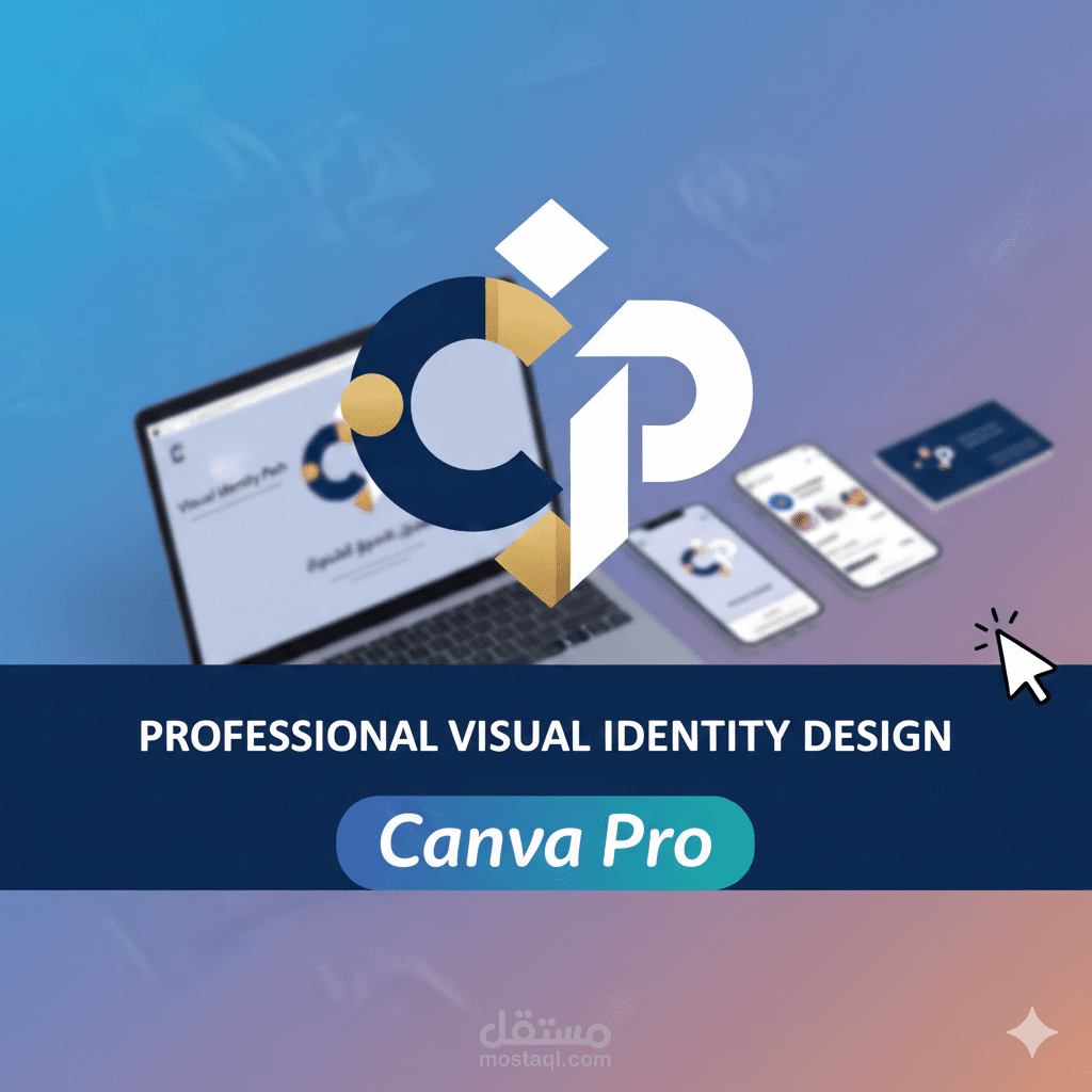 تصميم هوية بصرية احترافية على كانفا برو