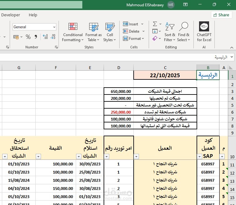 إدارة التحصيلات