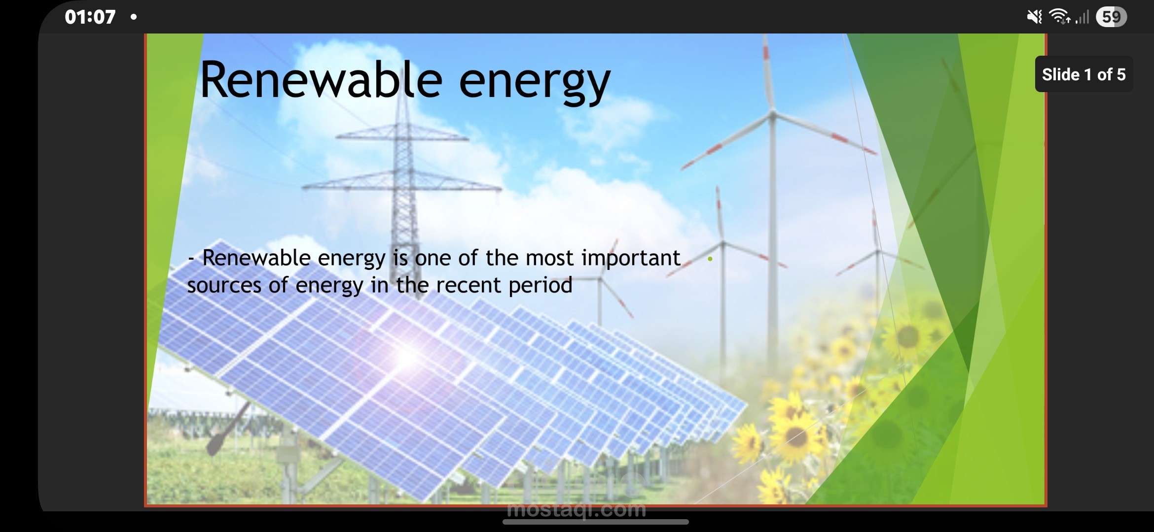 Renewable Energy