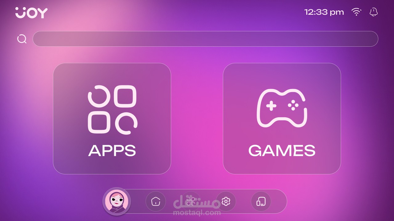 تصميم نظام تشغيل تلفاز: JOY TVOS
