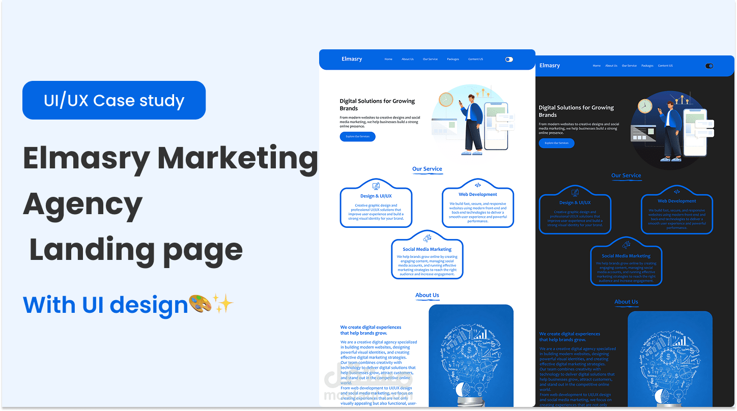 Elmasry Marketing Agency Landing page