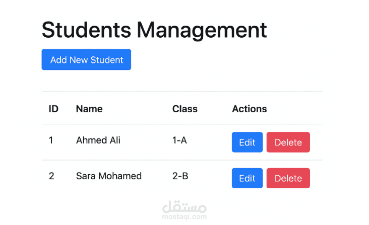 نظام مدرسي لإدارة البيانات