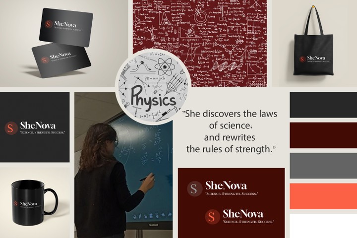 الهوية البصرية – SheNova Physics Study Group