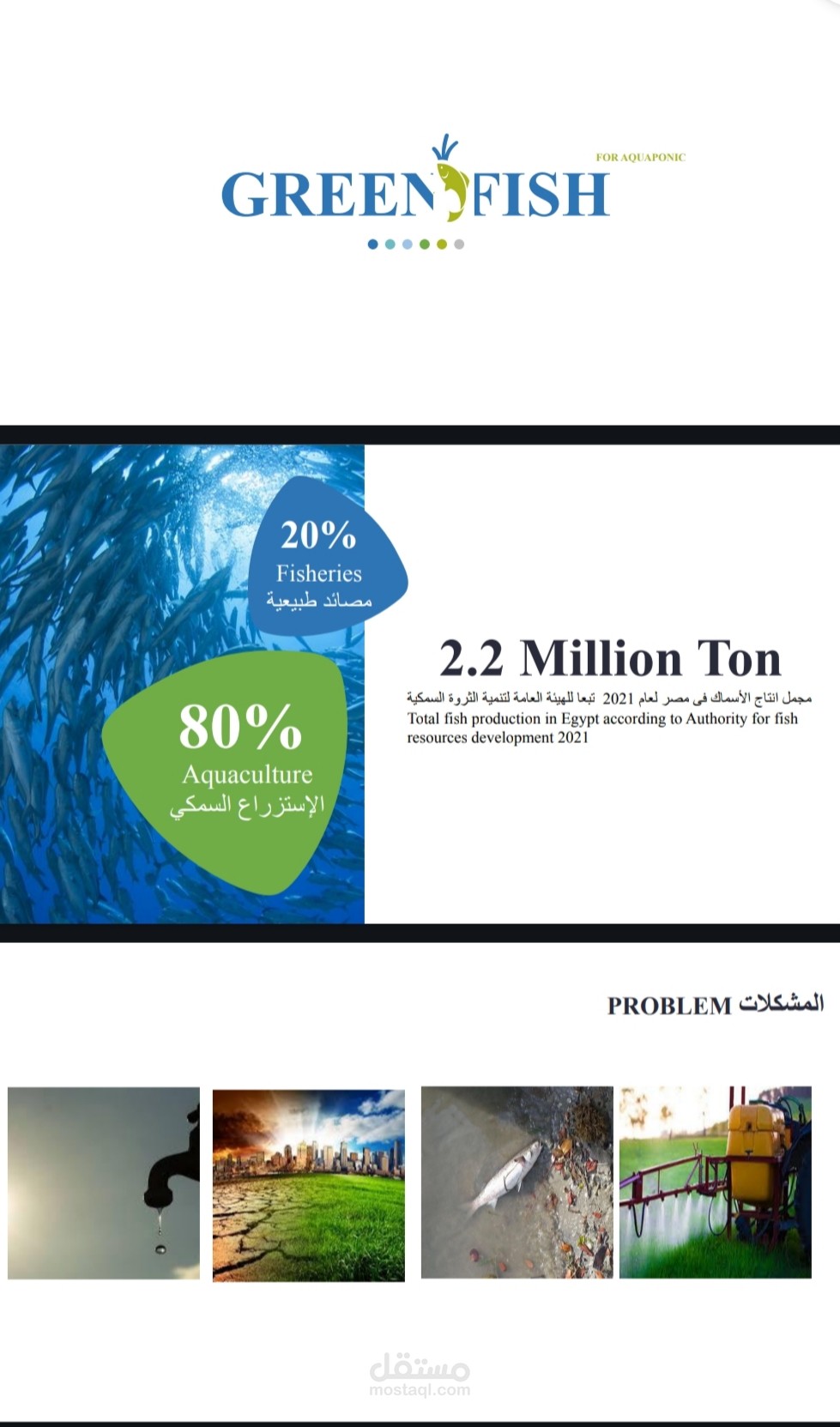 Power point presentation for green fish project